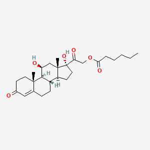 molecular formula C27H40O6 B1198804 Hydrocortisone caproate CAS No. 3593-96-2