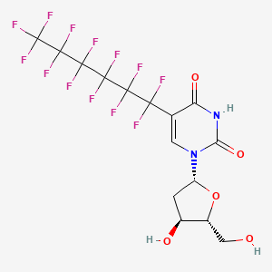 molecular formula C15H11F13N2O5 B11988040 2'-Deoxy-5-(tridecafluorohexyl)uridine CAS No. 144862-39-5