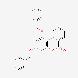 molecular formula C27H20O4 B11988091 1,3-bis(benzyloxy)-6H-benzo[c]chromen-6-one 