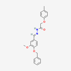 N'-(4-(Benzyloxy)-3-methoxybenzylidene)-2-(4-methylphenoxy)acetohydrazide