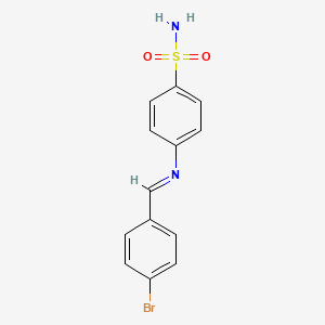 4-{[(E)-(4-bromophenyl)methylidene]amino}benzenesulfonamide