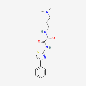 N-[3-(dimethylamino)propyl]-N'-(4-phenyl-1,3-thiazol-2-yl)ethanediamide