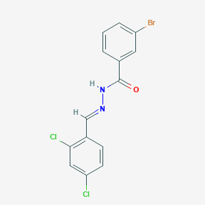 3-bromo-N'-[(E)-(2,4-dichlorophenyl)methylidene]benzohydrazide