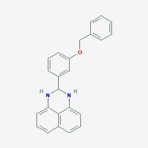 molecular formula C24H20N2O B11988334 2-(3-Benzyloxy-phenyl)-2,3-dihydro-1H-perimidine 