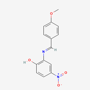 2-{(E)-[(4-Methoxyphenyl)methylidene]amino}-4-nitrophenol