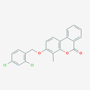 3-[(2,4-dichlorobenzyl)oxy]-4-methyl-6H-benzo[c]chromen-6-one