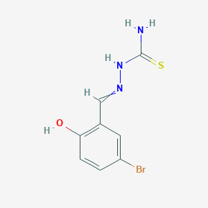 molecular formula C8H8BrN3OS B11988554 1-(2-Hydroxy-5-bromo-benzylidene)thiosemicarbazide CAS No. 16434-32-5