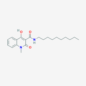 N-decyl-4-hydroxy-1-methyl-2-oxo-1,2-dihydroquinoline-3-carboxamide