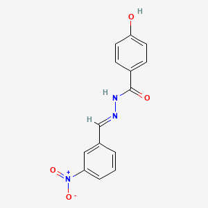 molecular formula C14H11N3O4 B11988579 4-hydroxy-N'-(3-nitrobenzylidene)benzohydrazide CAS No. 303064-09-7