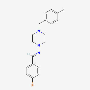 N-[(E)-(4-bromophenyl)methylidene]-4-(4-methylbenzyl)-1-piperazinamine