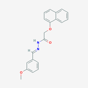 N'-(3-Methoxybenzylidene)-2-(1-naphthyloxy)acetohydrazide