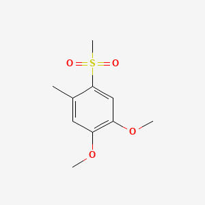 molecular formula C10H14O4S B1198878 4,5-Dimethoxy-2-methylphenyl methyl sulphone CAS No. 38452-40-3