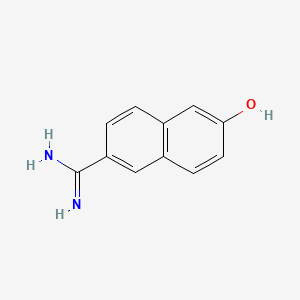 molecular formula C11H10N2O B1198881 6-Amidino-2-naphthol CAS No. 58200-88-7