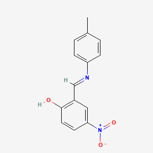 2-{(E)-[(4-methylphenyl)imino]methyl}-4-nitrophenol