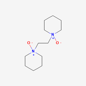 molecular formula C12H24N2O2 B1198882 1-oxido-1-[2-(1-oxido-3,4,5,6-tetrahydro-2H-pyridin-1-yl)ethyl]-3,4,5,6-tetrahydro-2H-pyridine CAS No. 68601-52-5