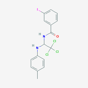 3-Iodo-N-(2,2,2-trichloro-1-(4-toluidino)ethyl)benzamide