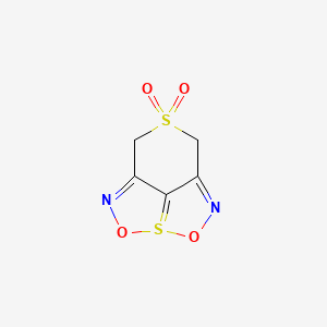 molecular formula C5H4N2O4S2 B1198886 1,7-Dioxa-2,6-diaza-4,4-dioxide-4,7a-dithia-3H,5H-benzo(cd)pentalene CAS No. 85579-27-7