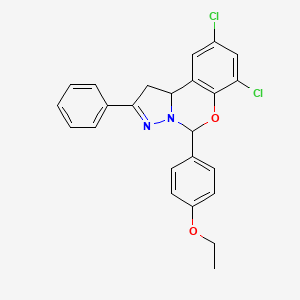 7,9-Dichloro-5-(4-ethoxyphenyl)-2-phenyl-1,10b-dihydropyrazolo[1,5-c][1,3]benzoxazine