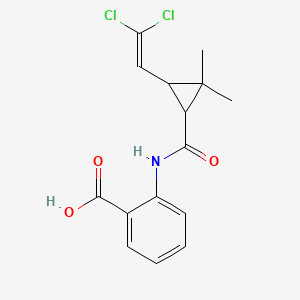 2-({[3-(2,2-Dichloroethenyl)-2,2-dimethylcyclopropyl]carbonyl}amino)benzoic acid