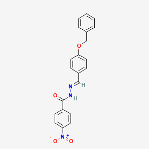 N'-{(E)-[4-(benzyloxy)phenyl]methylidene}-4-nitrobenzohydrazide