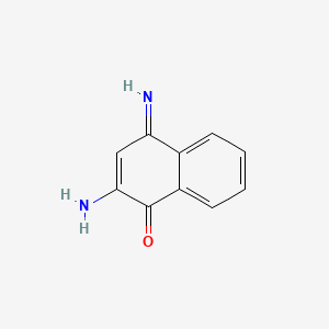 molecular formula C10H8N2O B1198906 2-Amino-1,4-naphthoquinone imine CAS No. 20513-06-8