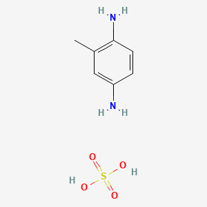 molecular formula C7H10N2.H2SO4<br>CH3C6H3(NH2)2.H2SO4<br>C7H12N2O4S B1198907 2,5-二氨基甲苯磺酸盐 CAS No. 6369-59-1