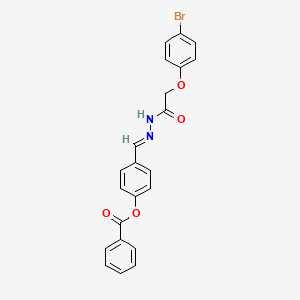 4-(2-((4-Bromophenoxy)acetyl)carbohydrazonoyl)phenyl benzoate