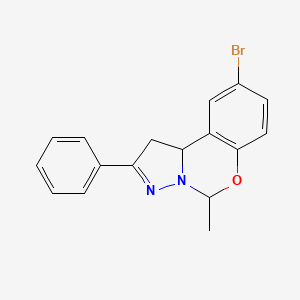 9-Bromo-5-methyl-2-phenyl-1,10b-dihydropyrazolo[1,5-c][1,3]benzoxazine