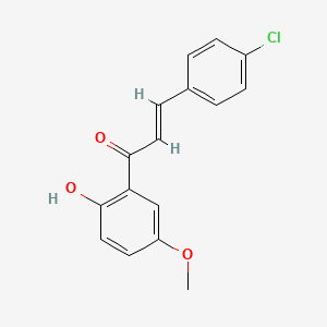 (2E)-3-(4-chlorophenyl)-1-(2-hydroxy-5-methoxyphenyl)prop-2-en-1-one