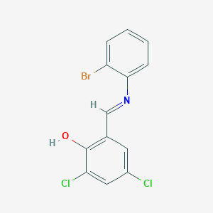 2-((2-Bromo-phenylimino)-methyl)-4,6-dichloro-phenol