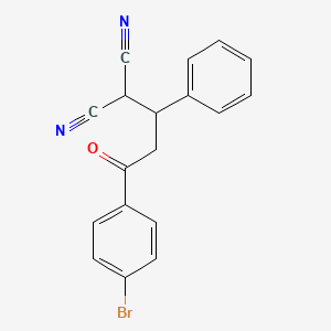 [3-(4-Bromophenyl)-3-oxo-1-phenylpropyl]propanedinitrile