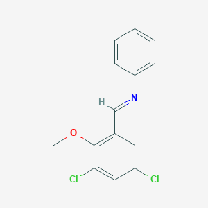 (3,5-Dichloro-2-methoxy-benzylidene)-phenyl-amine