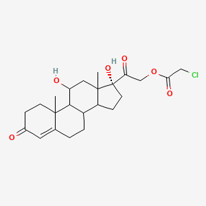 molecular formula C23H31ClO6 B11989175 11,17-Dihydroxy-3,20-dioxopregn-4-EN-21-YL chloroacetate 