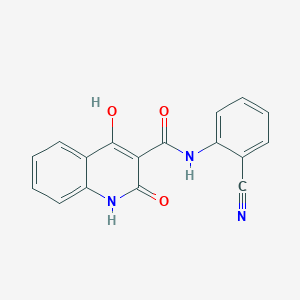 N-(2-cyanophenyl)-2,4-dihydroxyquinoline-3-carboxamide