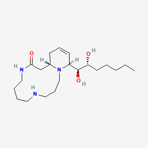 molecular formula C21H39N3O3 B1198922 Cannabisativine 