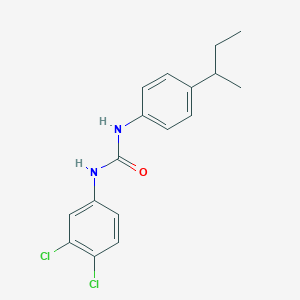 molecular formula C17H18Cl2N2O B11989245 Urea, N-(3,4-dichlorophenyl)-N'-[4-(1-methylpropyl)phenyl]- CAS No. 29973-18-0