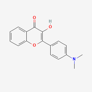 molecular formula C17H15NO3 B1198931 2-(4-(dimethylamino)phenyl)-3-hydroxy-4H-chromen-4-one CAS No. 101442-35-7