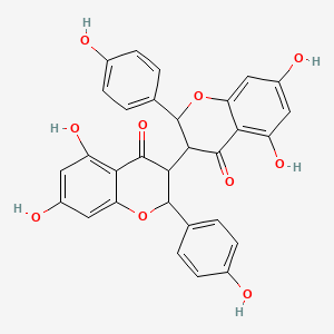 molecular formula C30H22O10 B1198936 金丝桃素 CAS No. 90411-13-5
