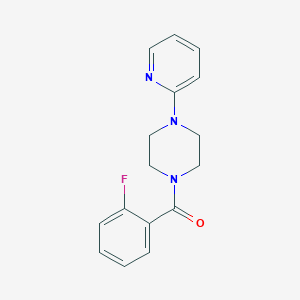 molecular formula C16H16FN3O B11989373 (2-Fluoro-phenyl)-(4-pyridin-2-yl-piperazin-1-yl)-methanone 