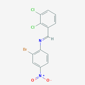 (2-Bromo-4-nitro-phenyl)-(2,3-dichloro-benzylidene)-amine