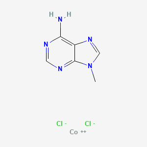 molecular formula C6H7Cl2CoN5 B1198948 Cobalt-9-methyladenine CAS No. 52639-70-0