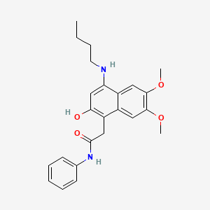 2-[4-(butylamino)-2-hydroxy-6,7-dimethoxynaphthalen-1-yl]-N-phenylacetamide