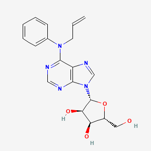 molecular formula C19H21N5O4 B1198962 N(6)-Phenyl-N(6)-allyladenosine CAS No. 71735-91-6