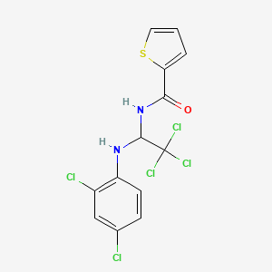 N-{2,2,2-trichloro-1-[(2,4-dichlorophenyl)amino]ethyl}thiophene-2-carboxamide