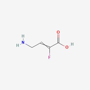 molecular formula C4H6FNO2 B1198966 4-amino-2-fluorobut-2-enoic acid 