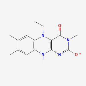 molecular formula C16H19N4O2 B1198972 Methyl-ethyl-monohydro-lumiflavin CAS No. 78169-56-9
