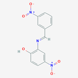 4-Nitro-2-{(E)-[(3-nitrophenyl)methylidene]amino}phenol