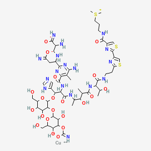 molecular formula C55H81CuN17O21S3 B1198992 Copper bleomycin CAS No. 71794-63-3