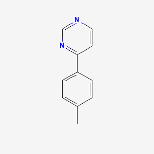 molecular formula C11H10N2 B11989932 Pyrimidine, 4-(4-methylphenyl)- CAS No. 99984-58-4