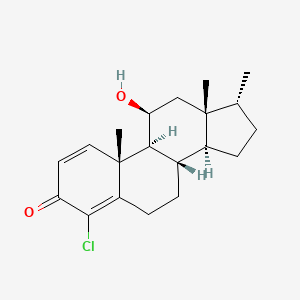 molecular formula C20H27ClO2 B1198995 4-Chloro-11-hydroxy-17-methylandrosta-1,4-dien-3-one CAS No. 92780-95-5